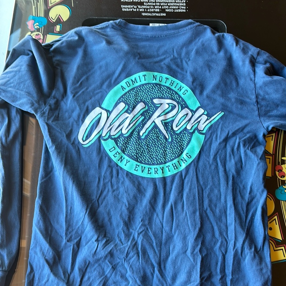 Old Row long sleeve blue tee size S